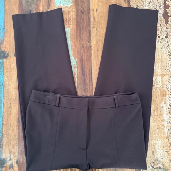 J. McLaughlin Chocolate Brown Deanne Straight leg High Rise Ankle Pants Size 12 - Picture 3 of 9
